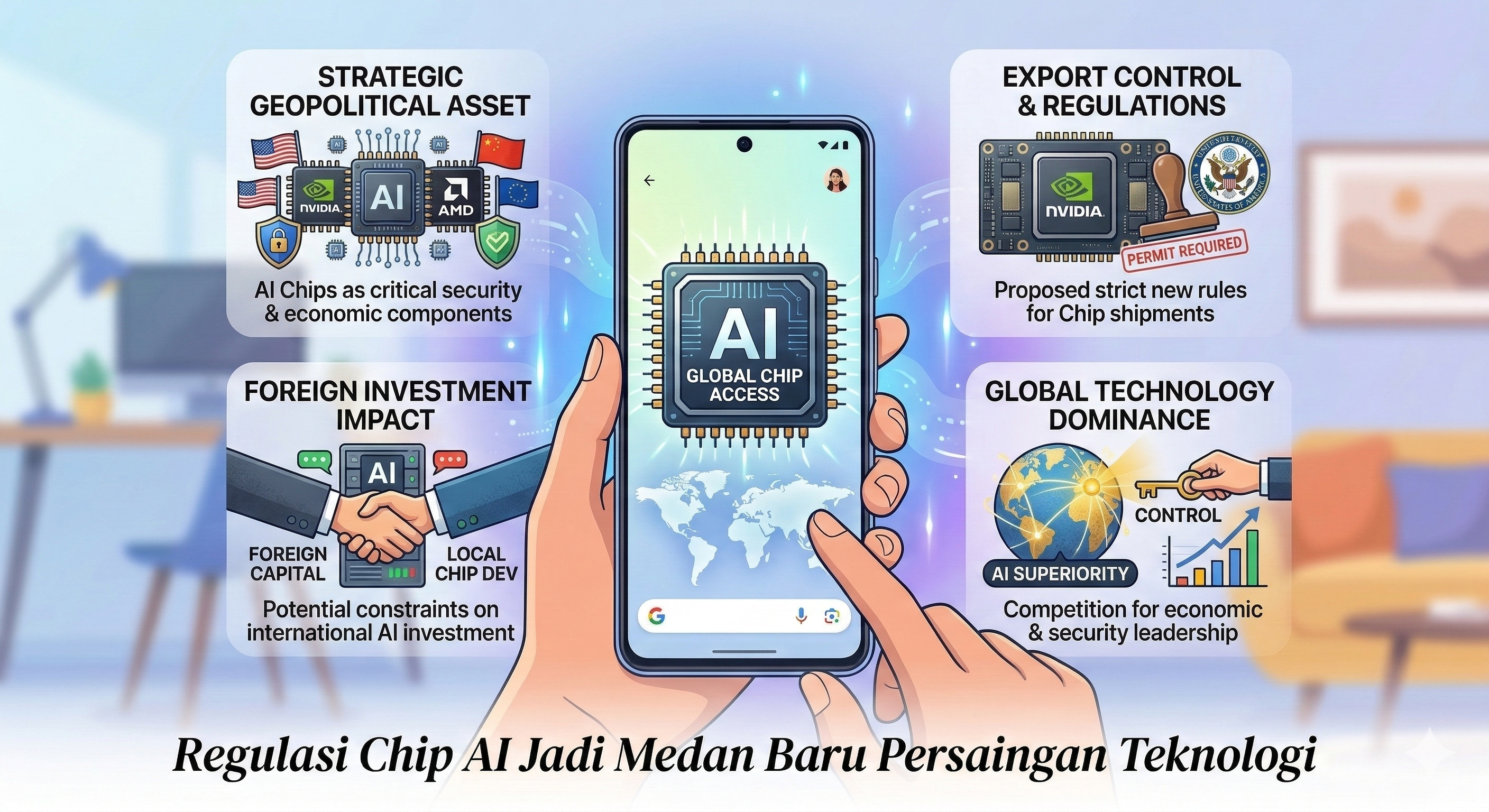 Regulasi Chip AI Jadi Medan Baru Persaingan Teknologi