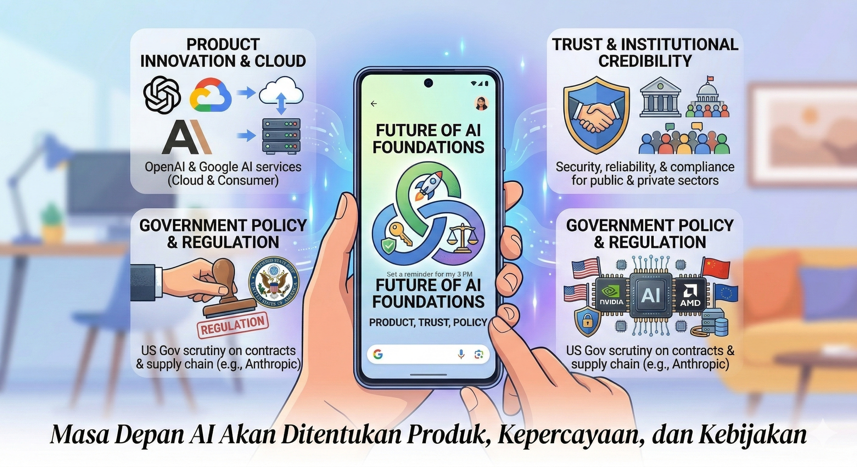 Masa Depan AI Akan Ditentukan Produk, Kepercayaan, dan Kebijakan